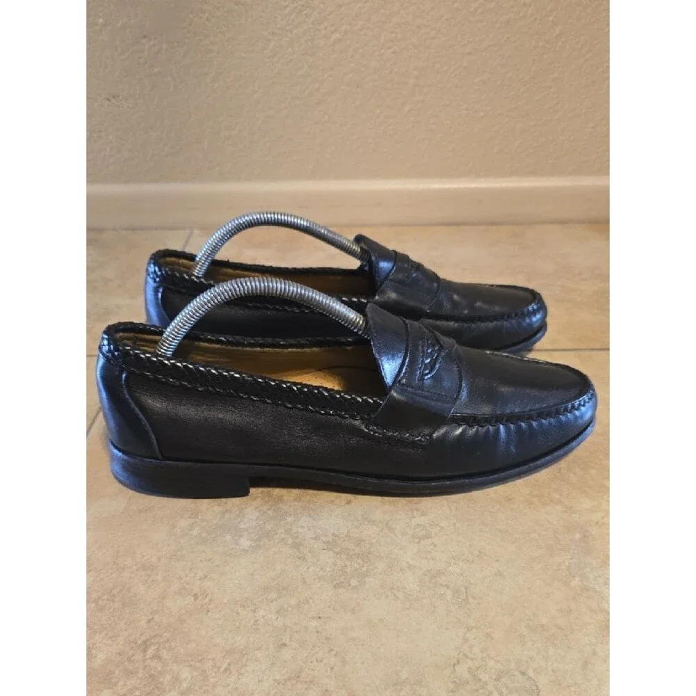 Allen Edmonds Newcastle 10.5 EEE Penny Loafers with Braided Trim
